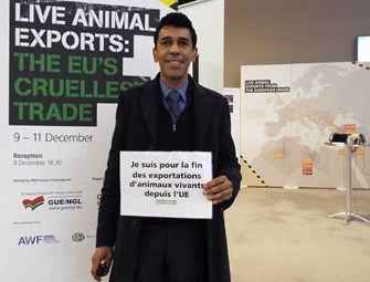 Yunous Omarjee contre les exportations d'animaux vivants