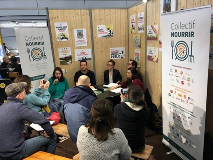Agathe aux côtés du Collectif Nourrirau SIA 2023